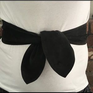 Vintage Calvin Klein suede wrap belt